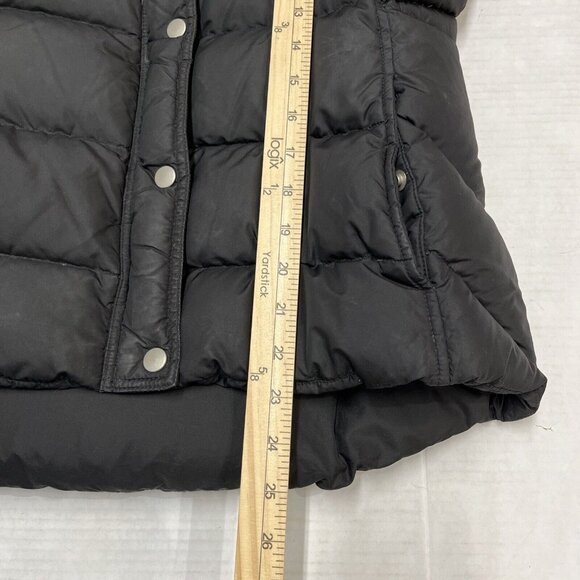 J Crew Puffer Vest Womens L Black Down Filled High Neck Classic Outdoor Preppy - Picture 5 of 8